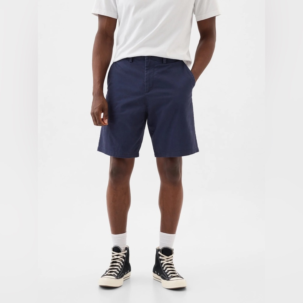GAP/EUC Blue Flat Front Khaki Shorts